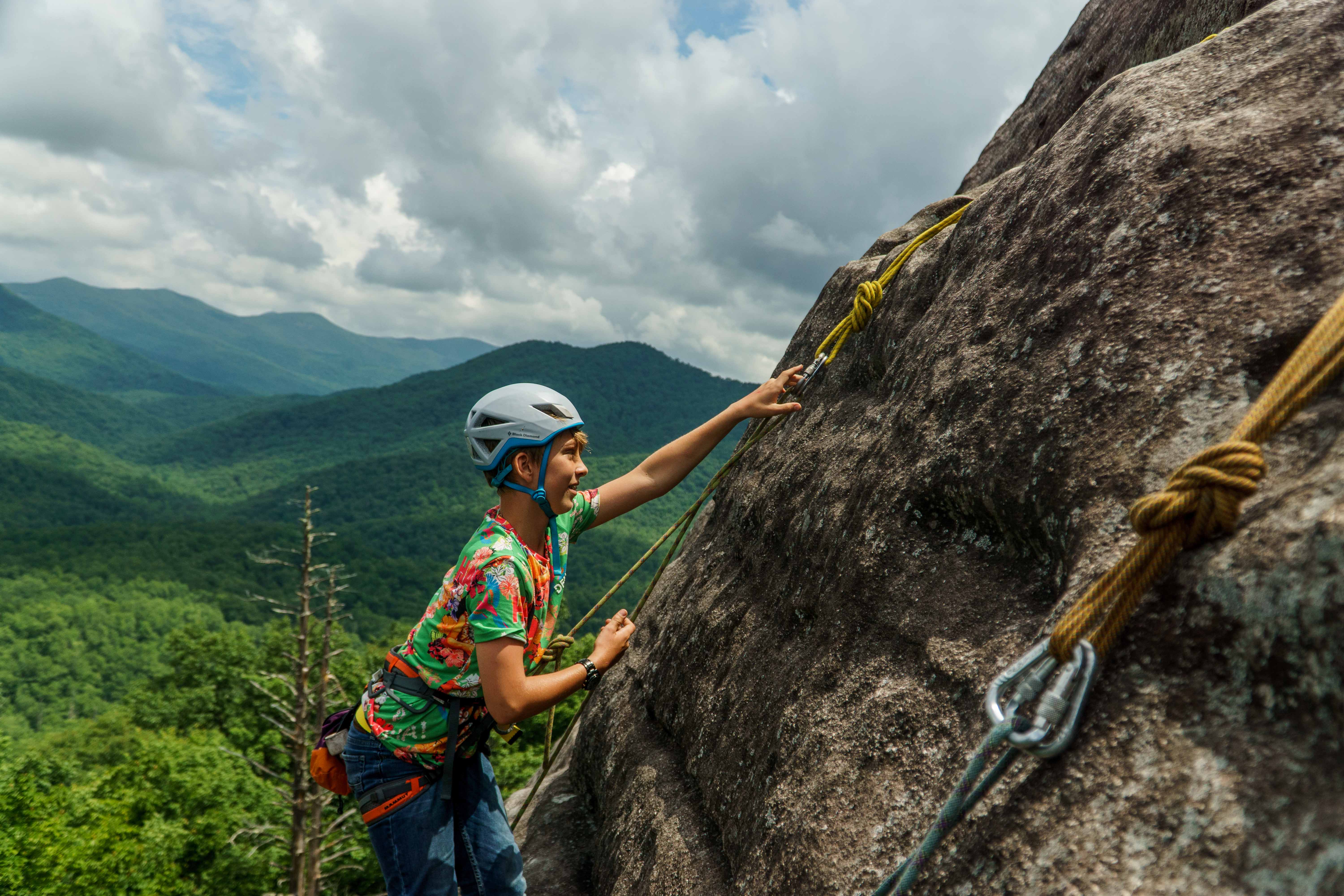 Rock Climbing Camp Carolina, Brevard NC